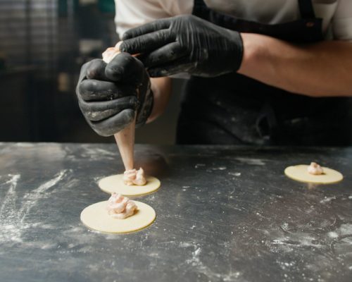 Filling The Stuffed Pasta Before Cooking